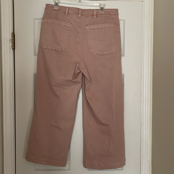 OAT - wide Leg Cropped Jeans - size 12 - Picture 2 of 5